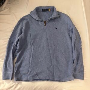 Ralph Lauren Light Blue Half-Zip Sweater